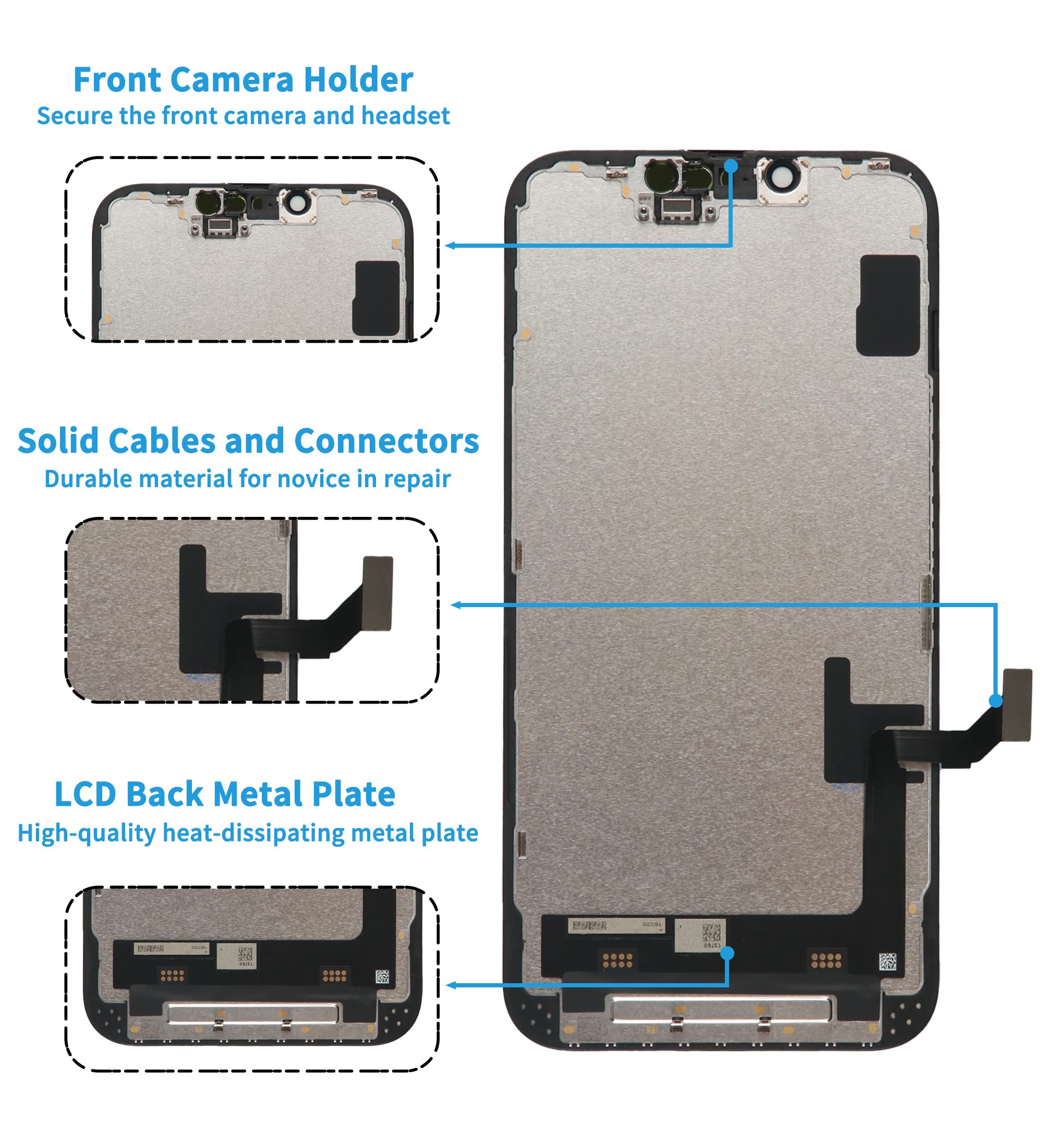 Amazon.com: Ayake for iPhone 16e Screen Replacement, 6.1 inch FHD